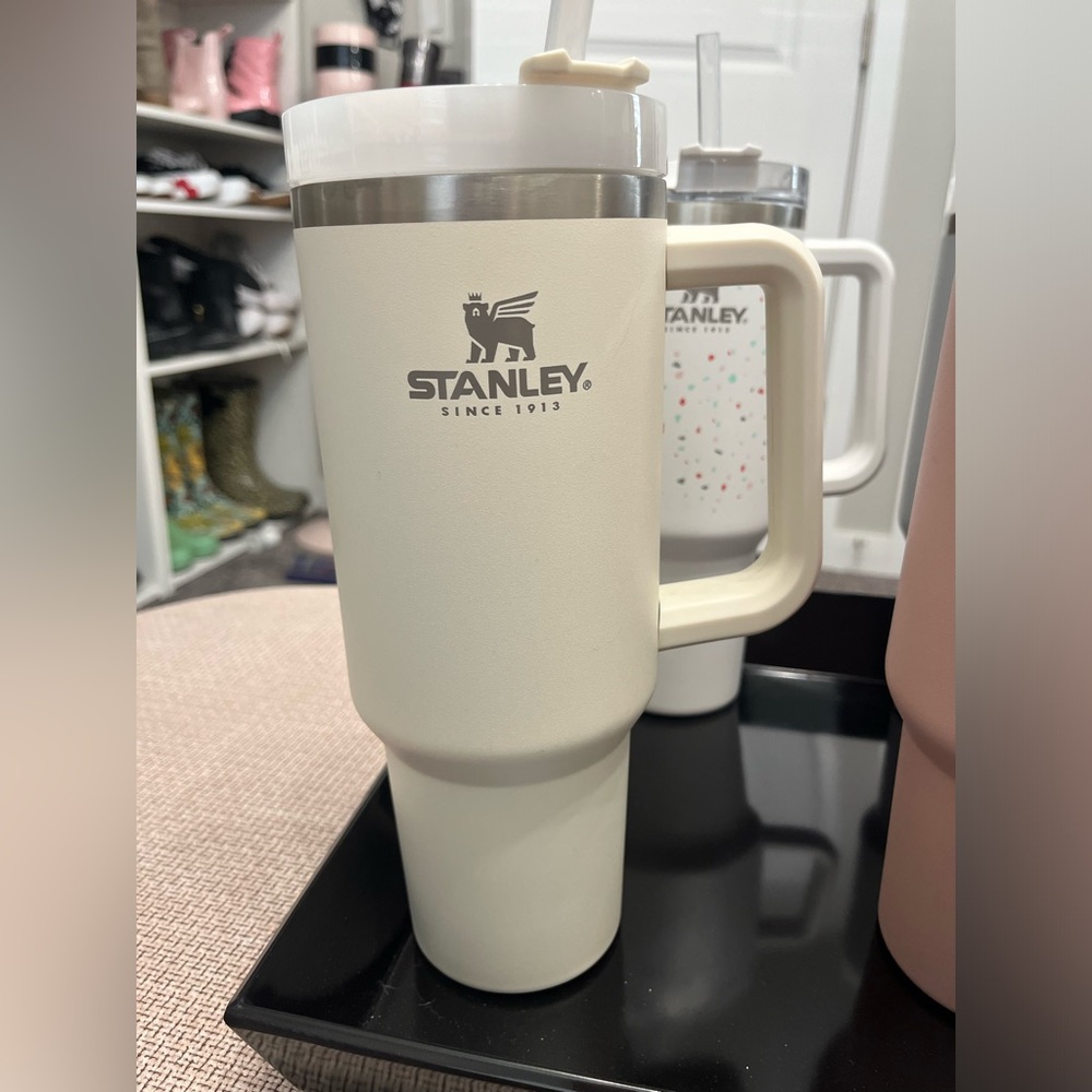 Cream Stanley Quencher Tumbler